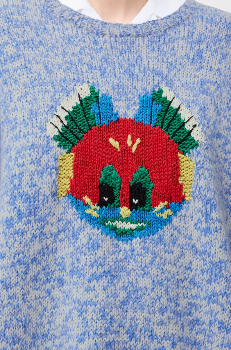 羊毛和马海毛混纺毛衣