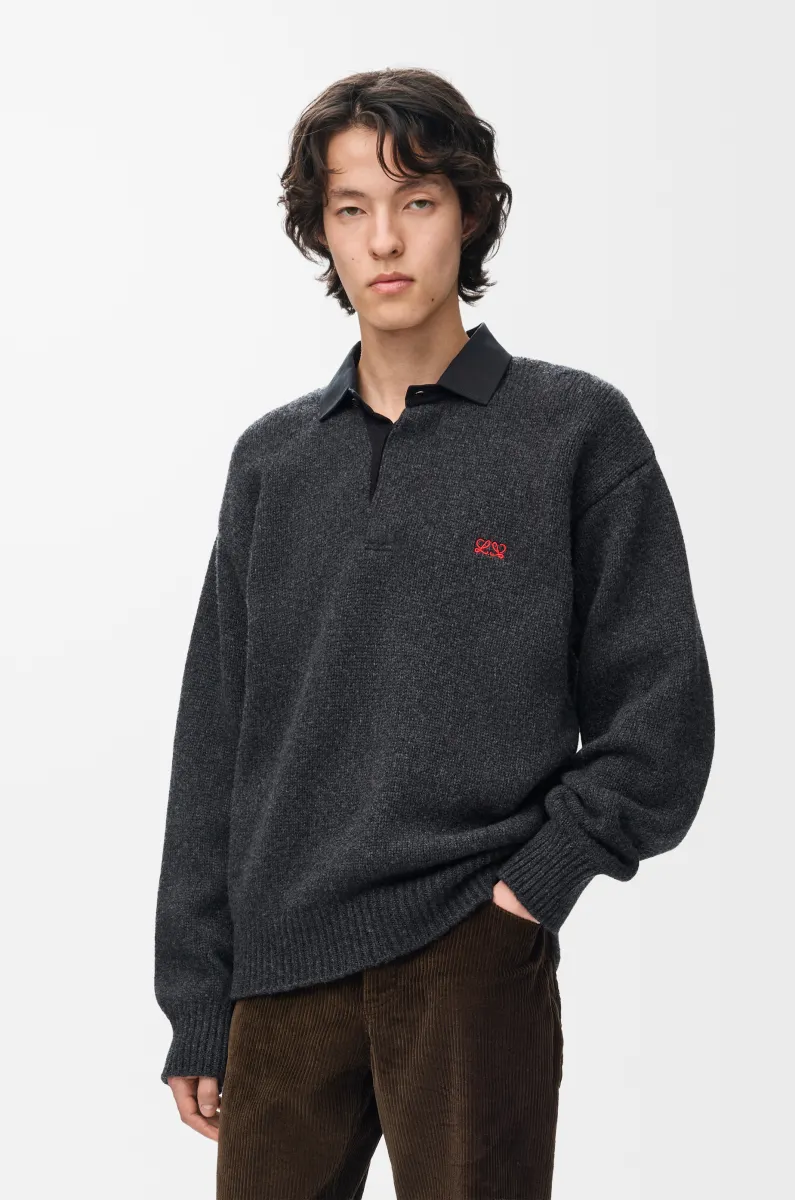 羊毛 Polo 毛衣