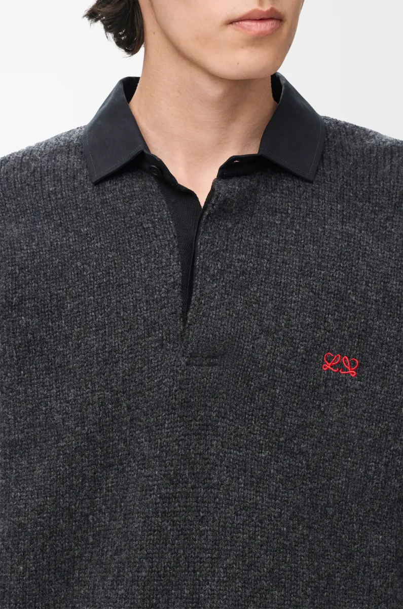 羊毛 Polo 毛衣