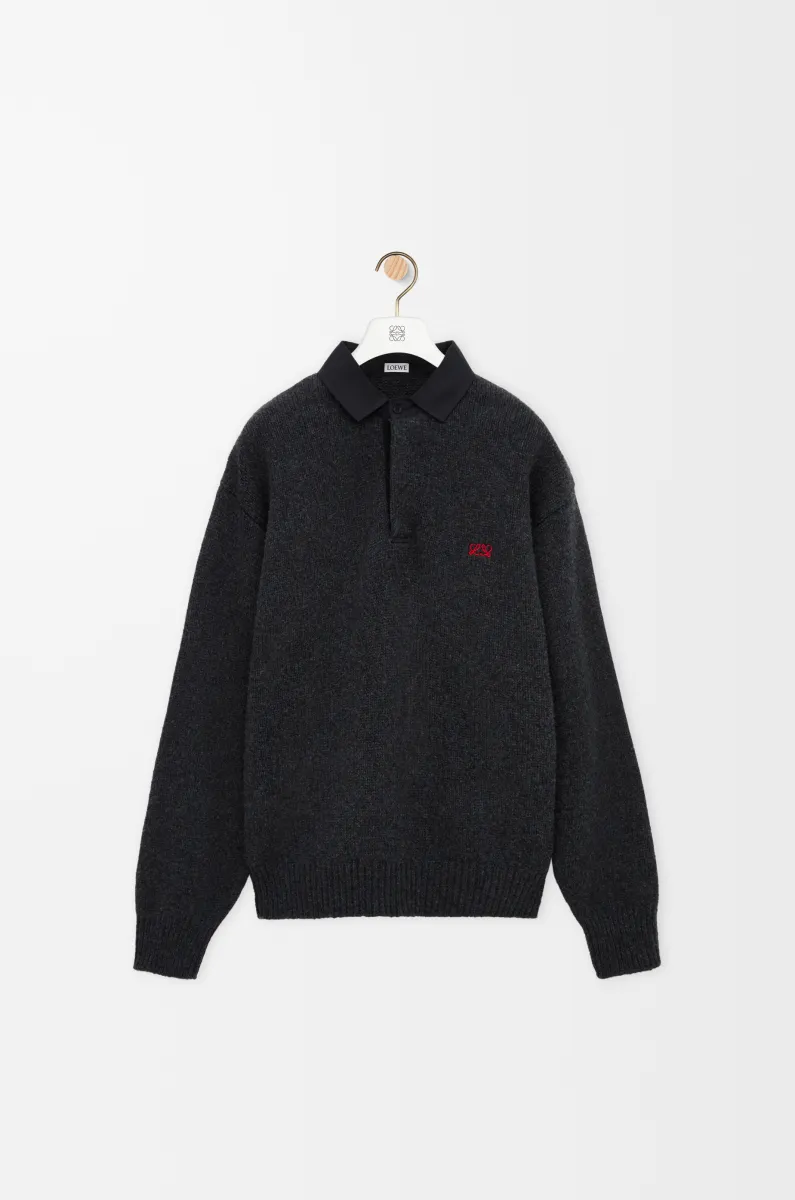 羊毛 Polo 毛衣