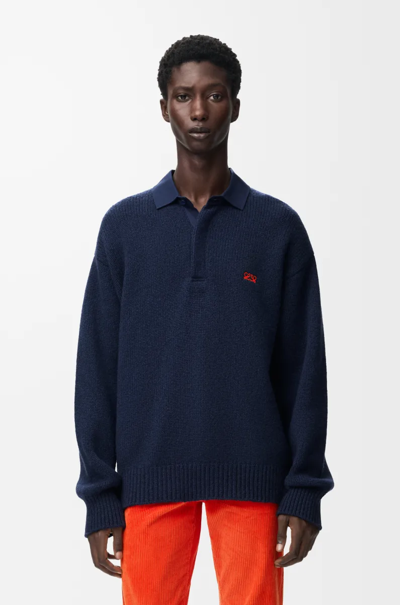 羊毛 Polo 毛衣