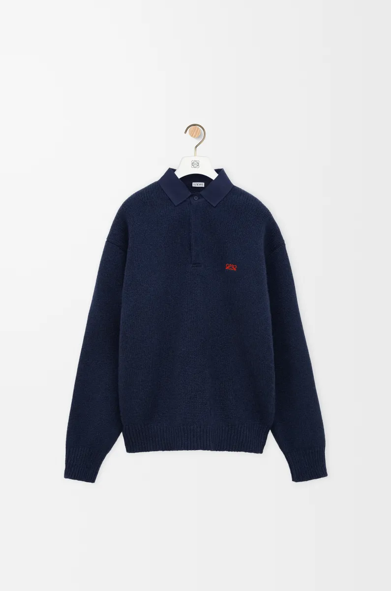 羊毛 Polo 毛衣