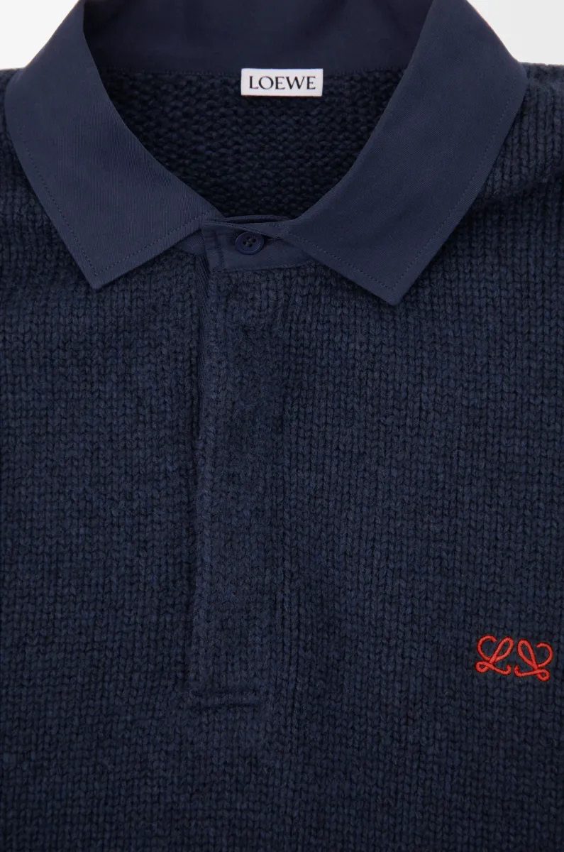 羊毛 Polo 毛衣