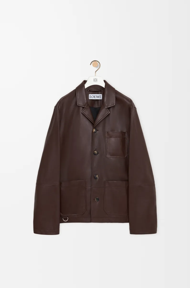 纳帕羊皮革工装夹克