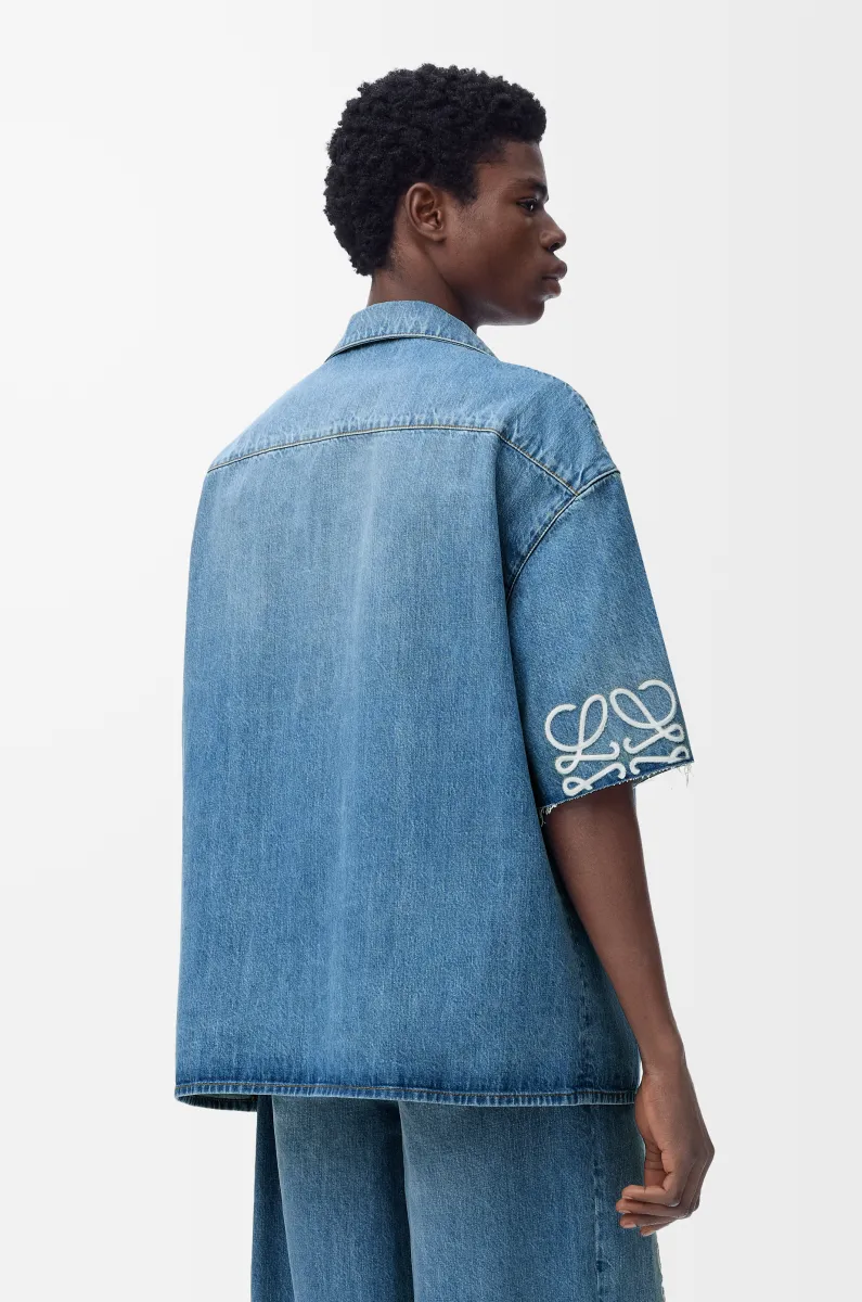 Anagram 单宁布短袖衬衫