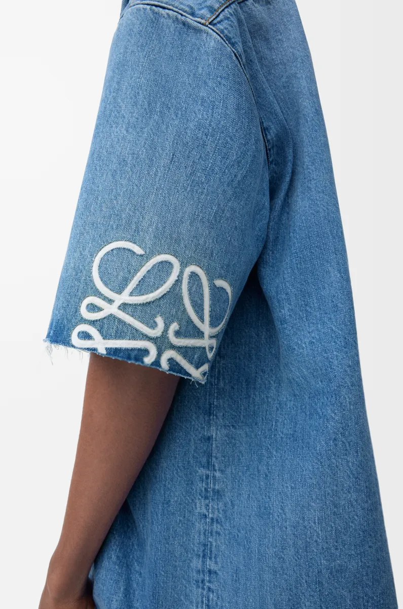 Anagram 单宁布短袖衬衫