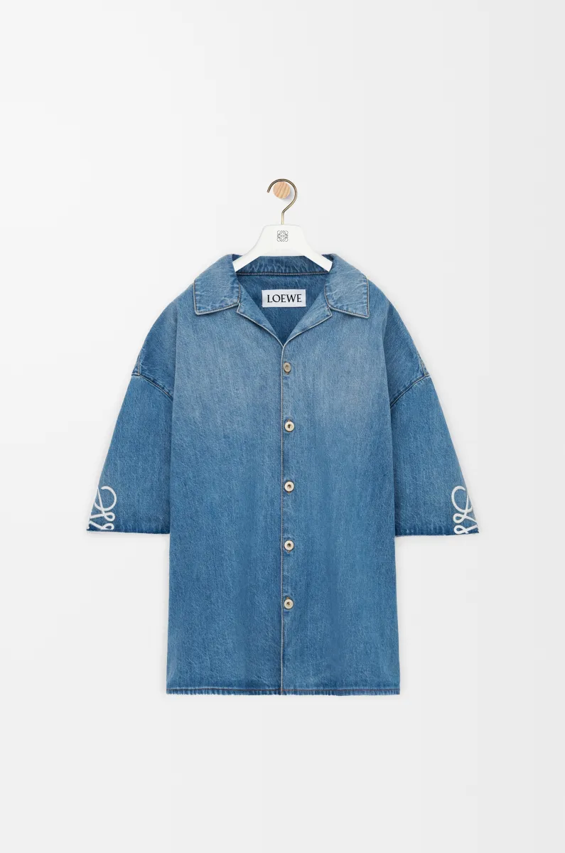 Anagram 单宁布短袖衬衫