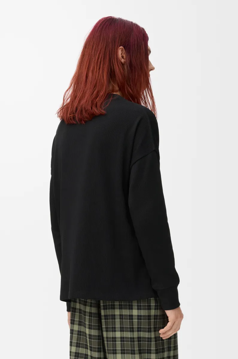 棉质超大版型长袖 T 恤