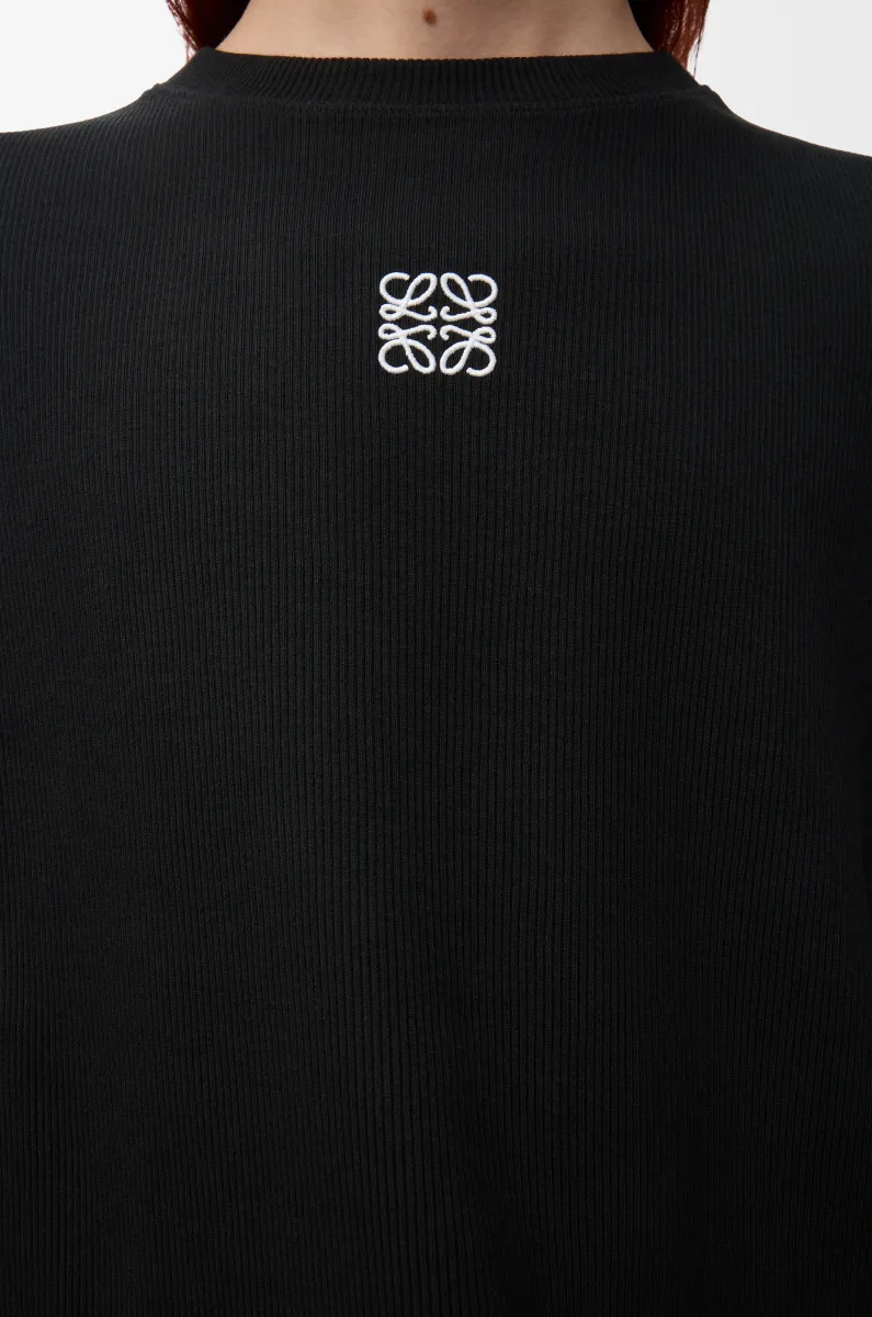 棉质超大版型长袖 T 恤