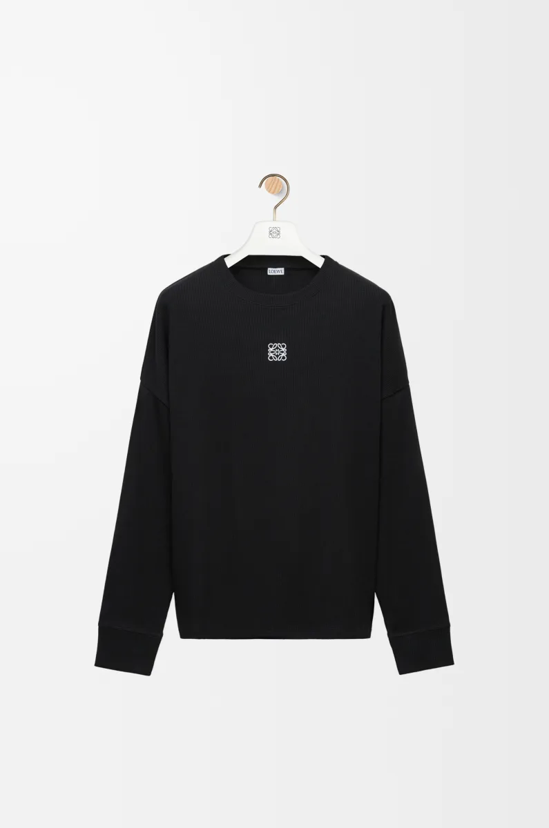 棉质超大版型长袖 T 恤