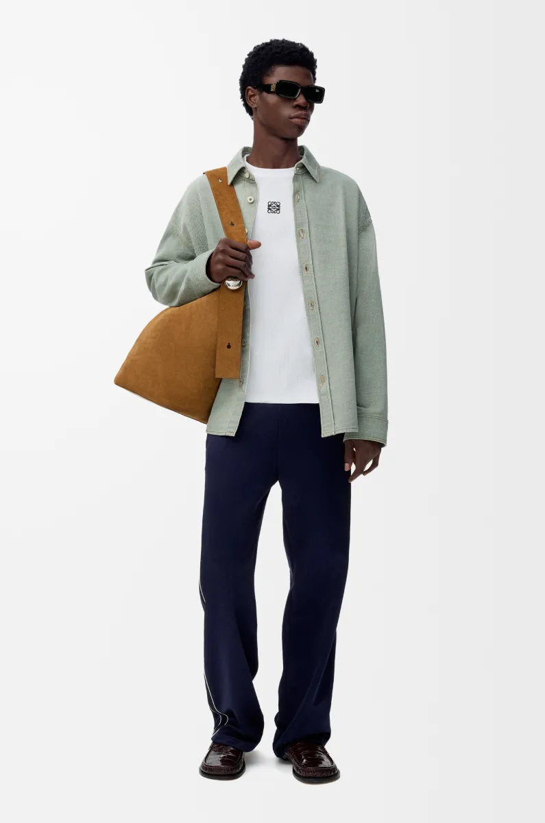 棉质超大版型长袖 T 恤