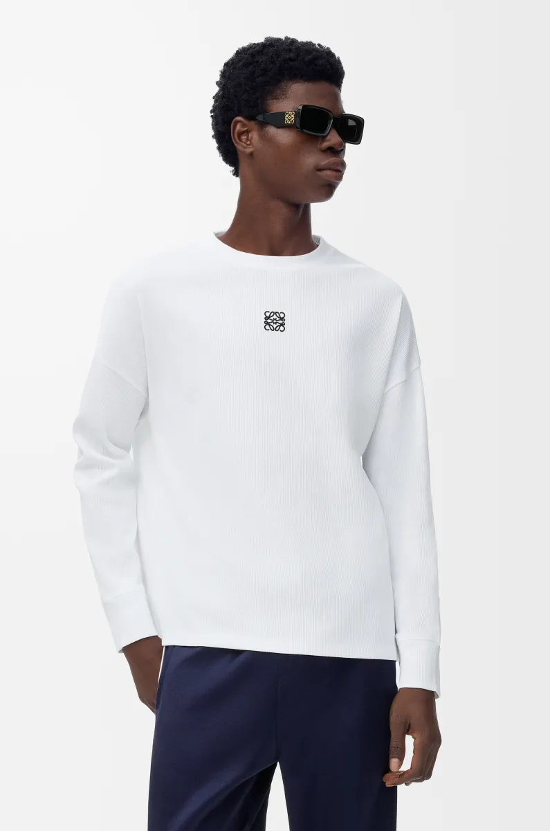 棉质超大版型长袖 T 恤