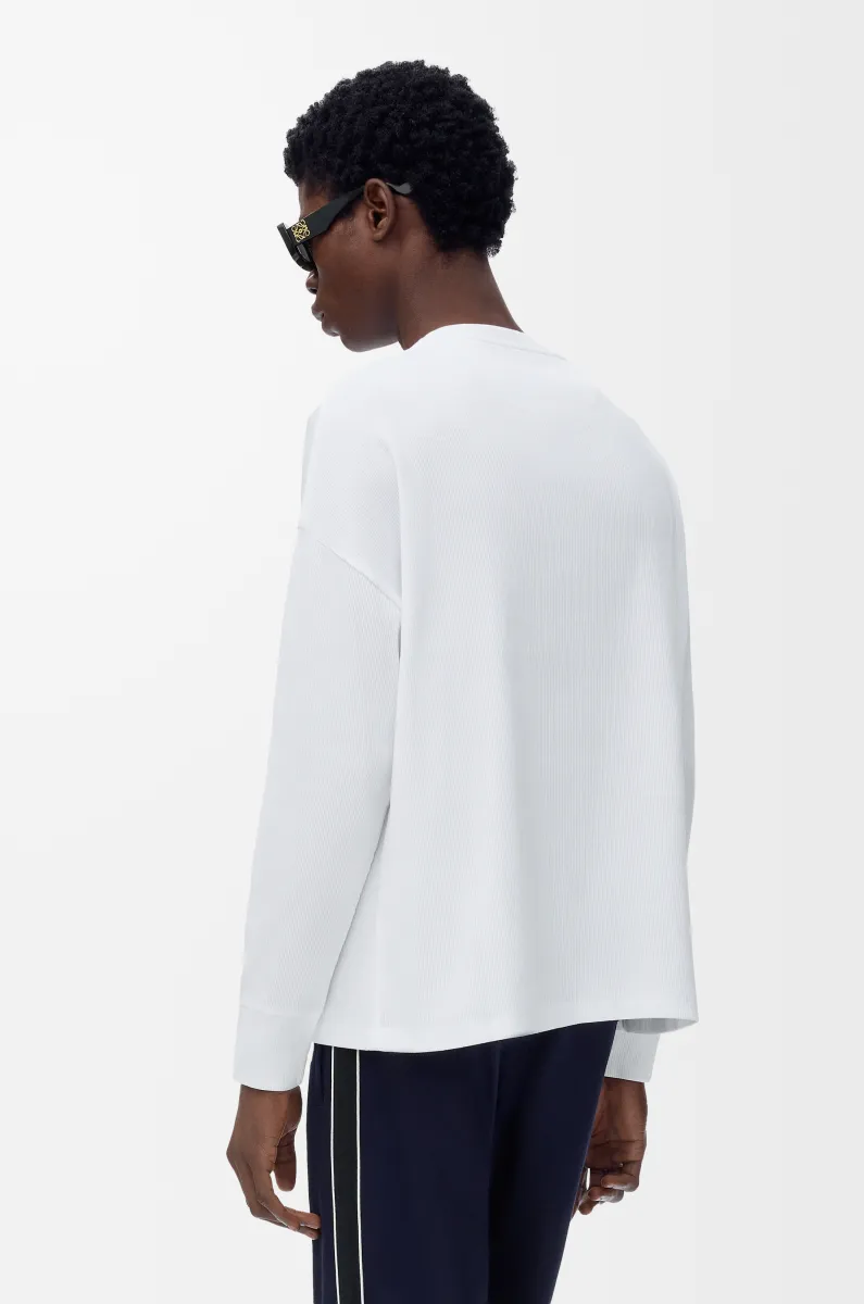 棉质超大版型长袖 T 恤