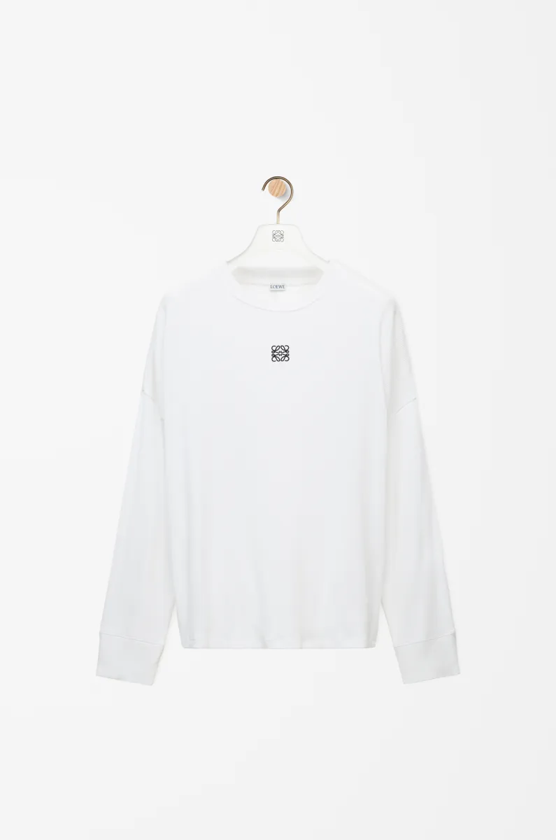 棉质超大版型长袖 T 恤