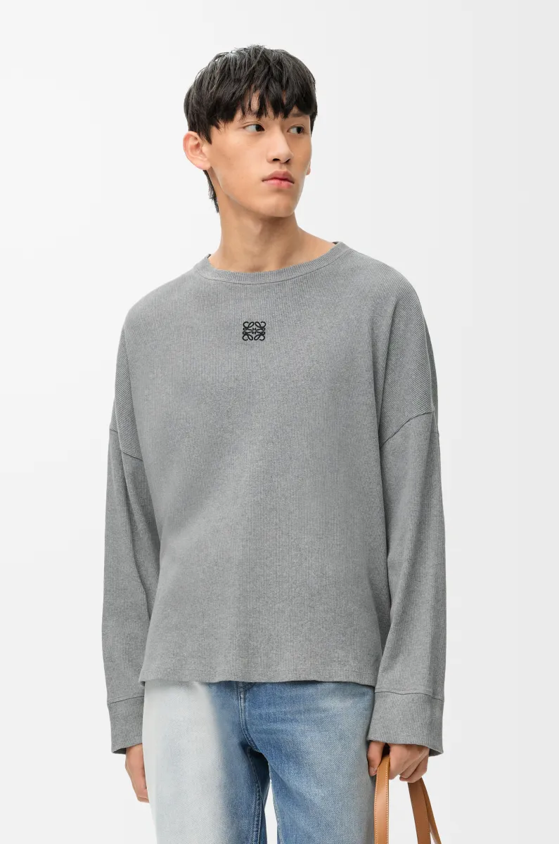 棉质超大版型长袖 T 恤