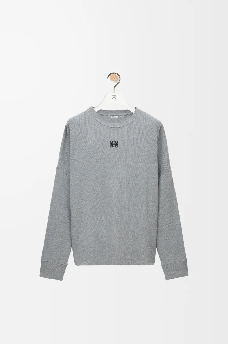 棉质超大版型长袖 T 恤