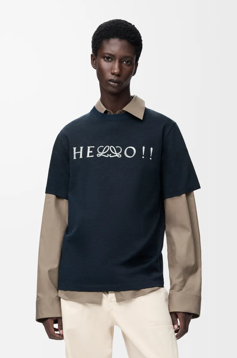 棉质混纺常规版型 T 恤