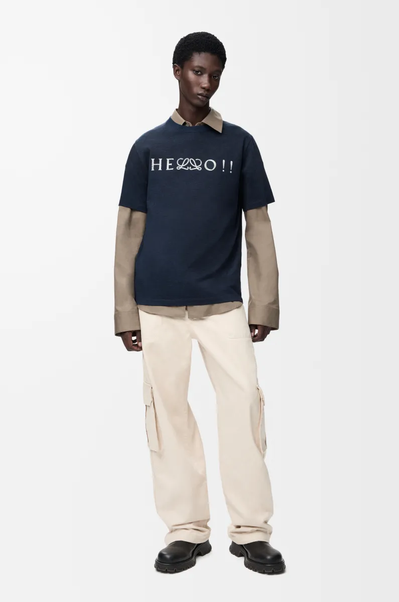 棉质混纺常规版型 T 恤