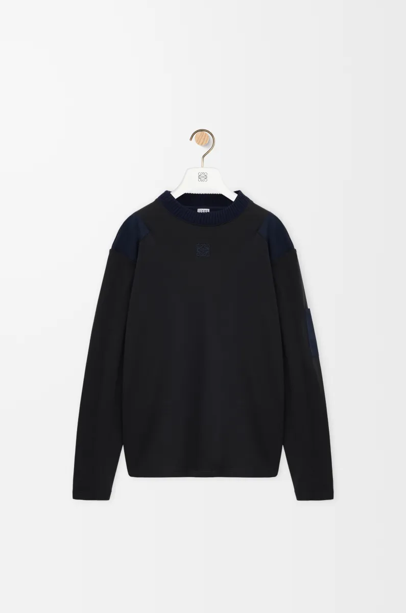 棉质混纺长袖上衣