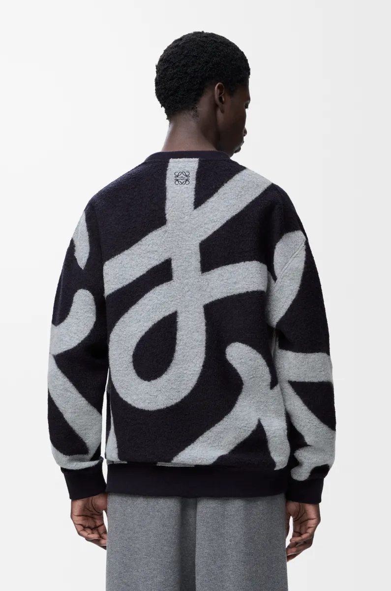 羊毛和棉质运动卫衣