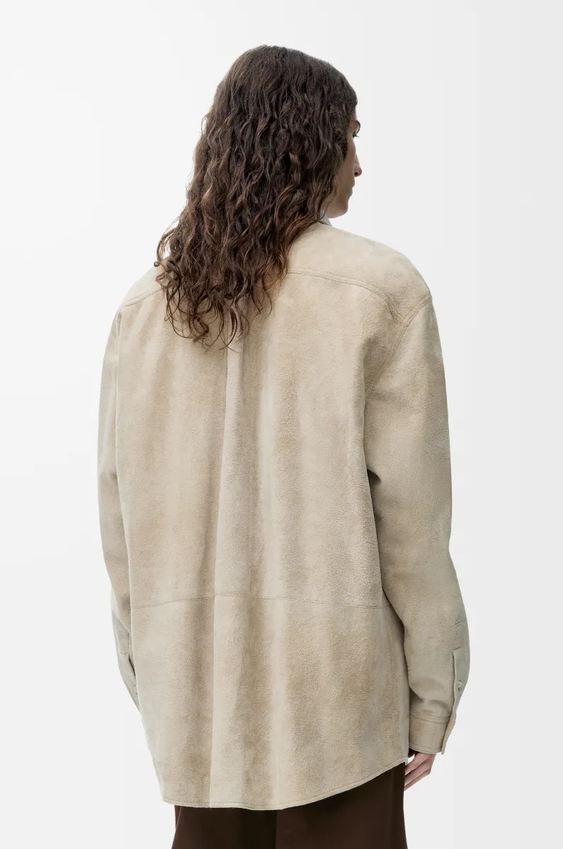 绒面羊皮革外套衬衫