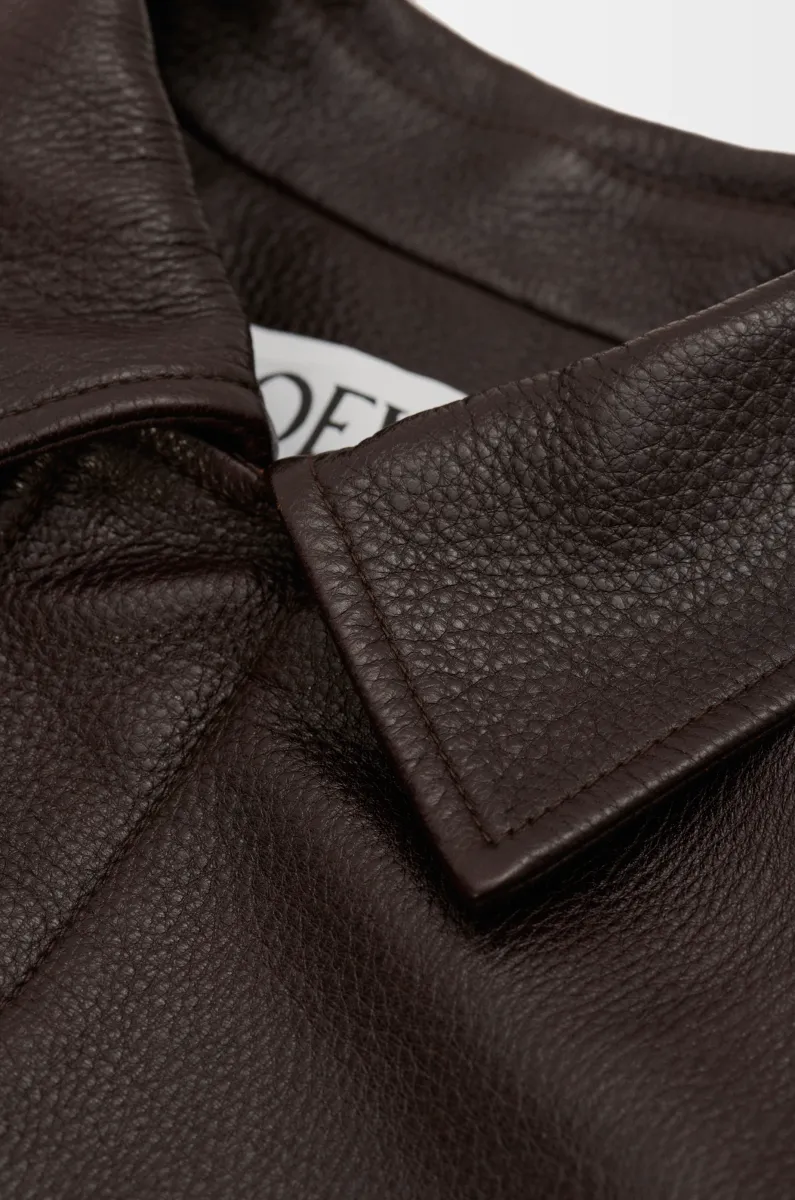 鹿皮革外套衬衫