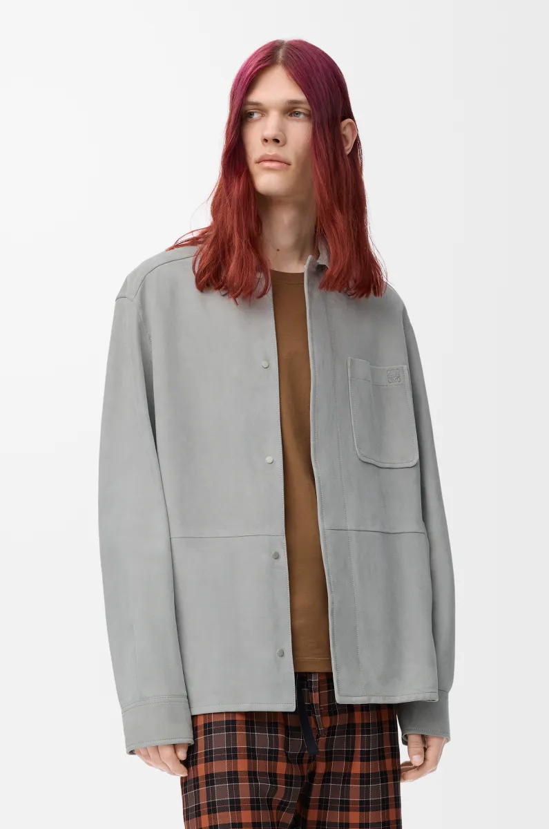 绒面羊皮革外套衬衫