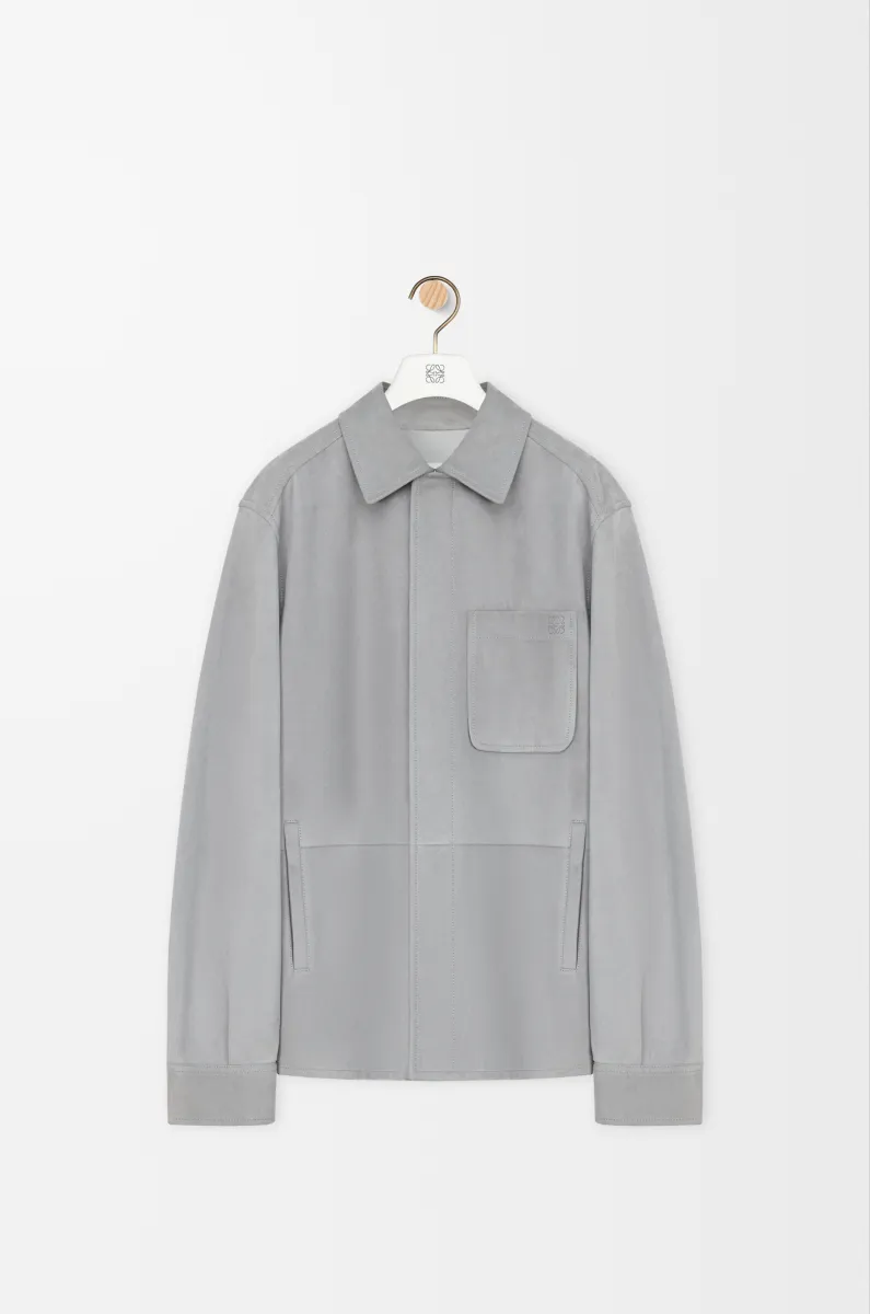 绒面羊皮革外套衬衫