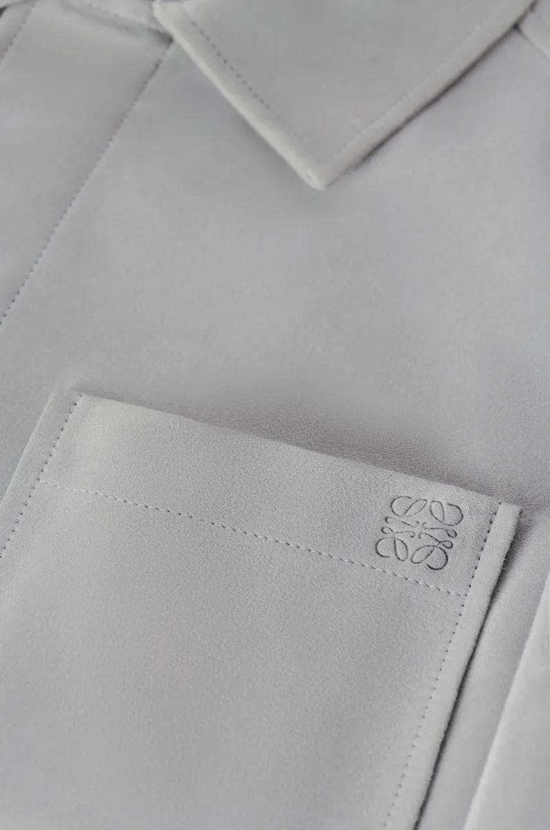 绒面羊皮革外套衬衫