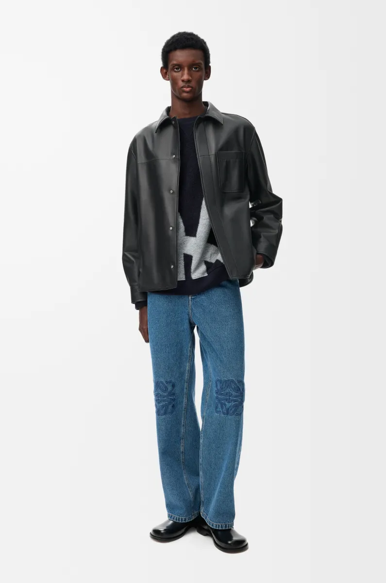 纳帕羊皮革外套衬衫