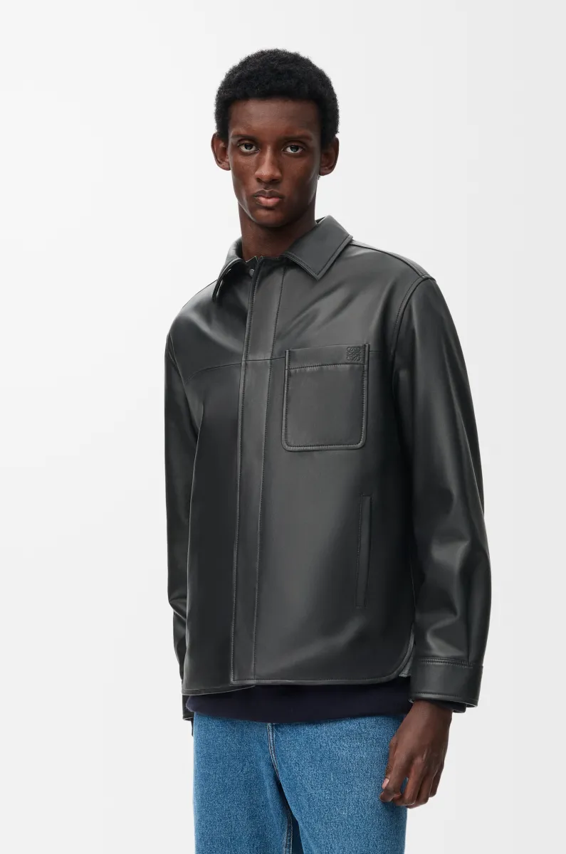 纳帕羊皮革外套衬衫