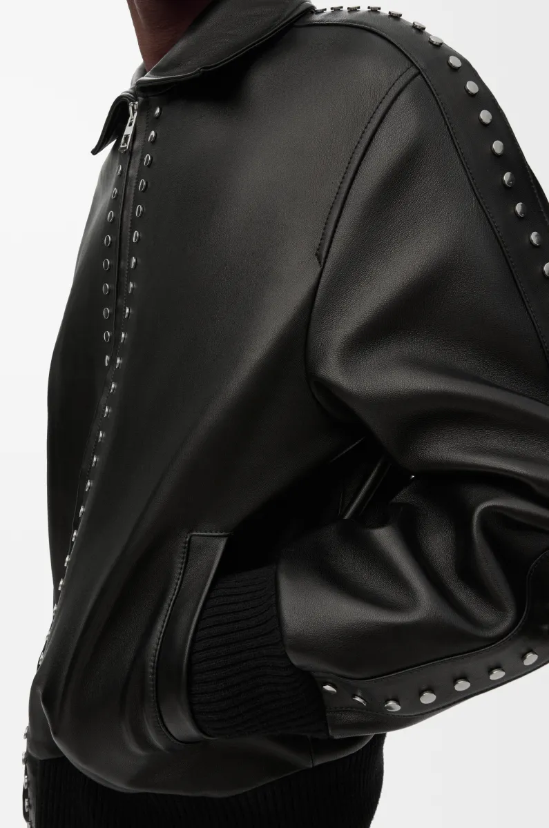 纳帕羊皮革飞行员夹克