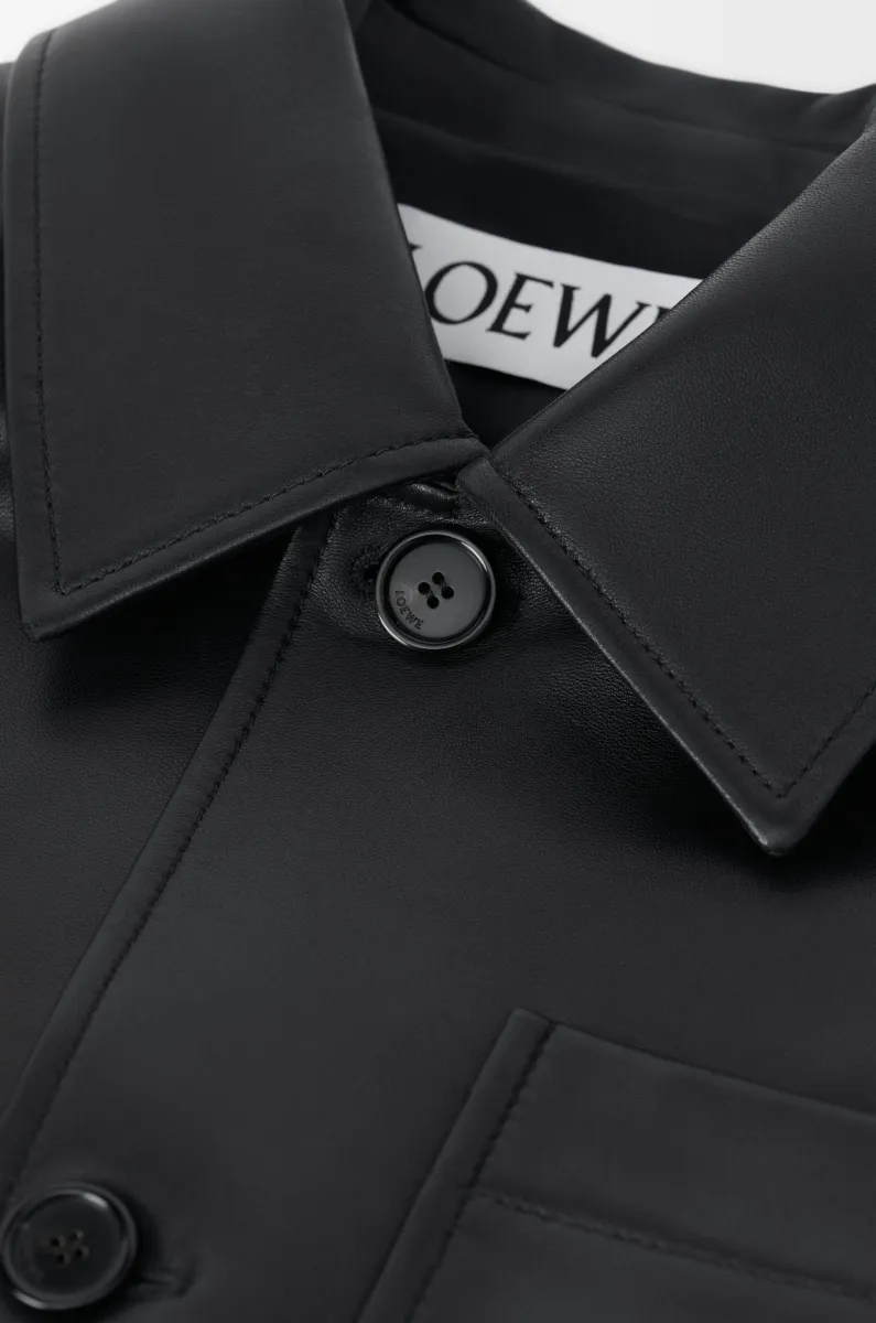 纳帕羊皮革工装夹克