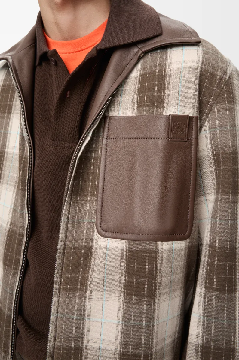 纳帕羊皮革拉链夹克