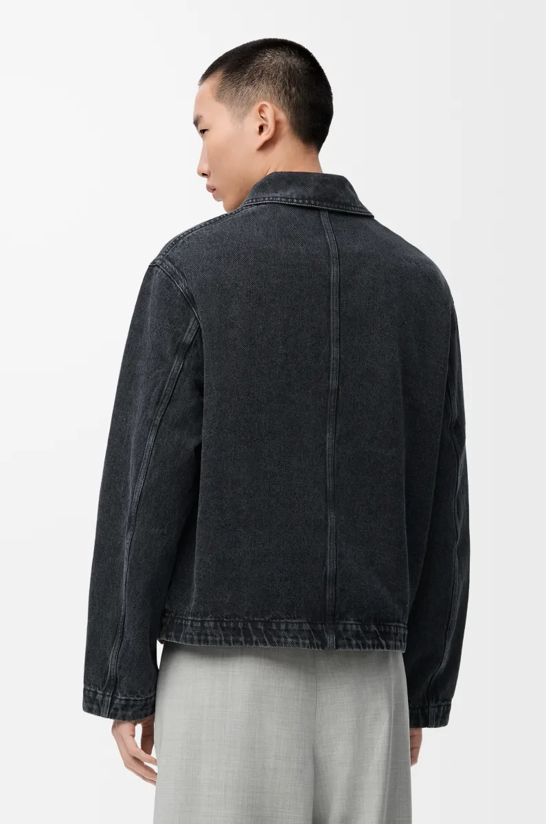 单宁布工装外套