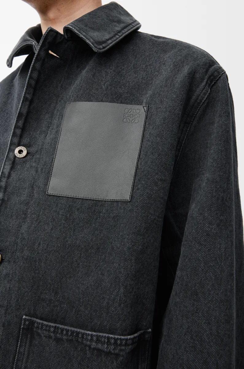 单宁布工装外套