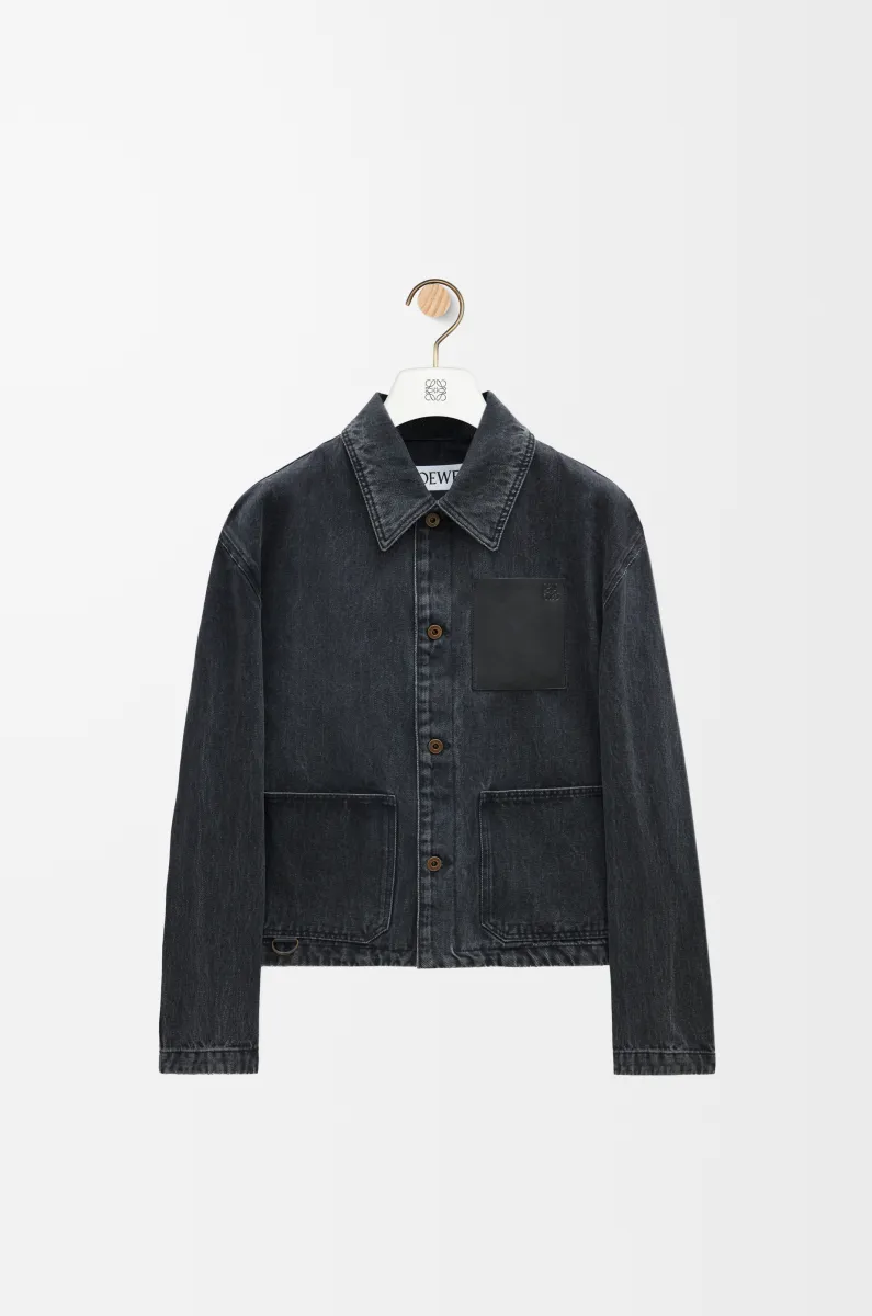 单宁布工装外套