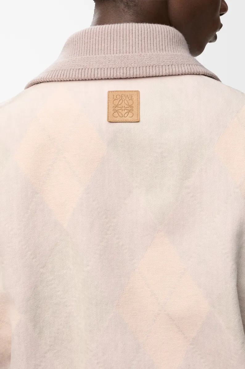 单宁布拉链夹克