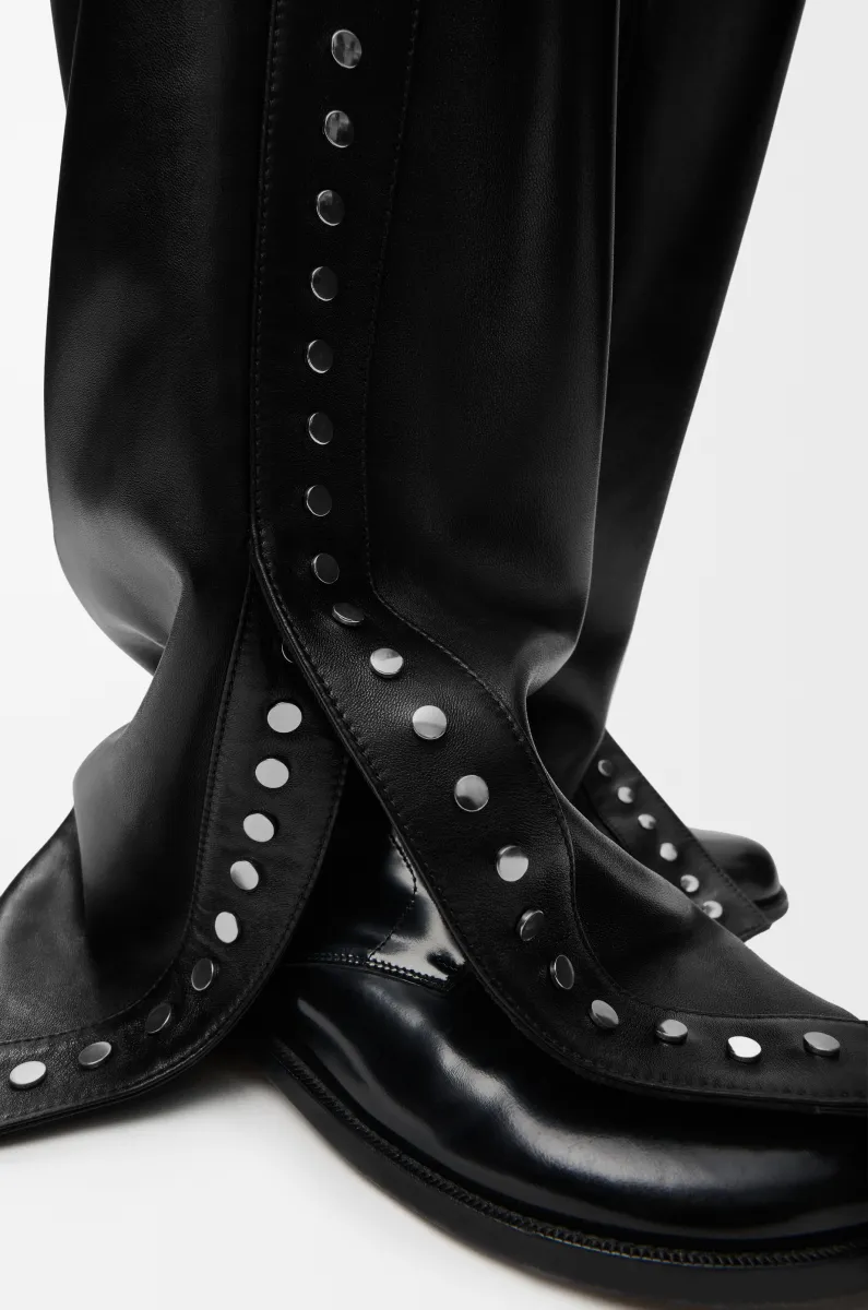 纳帕羊皮革长裤