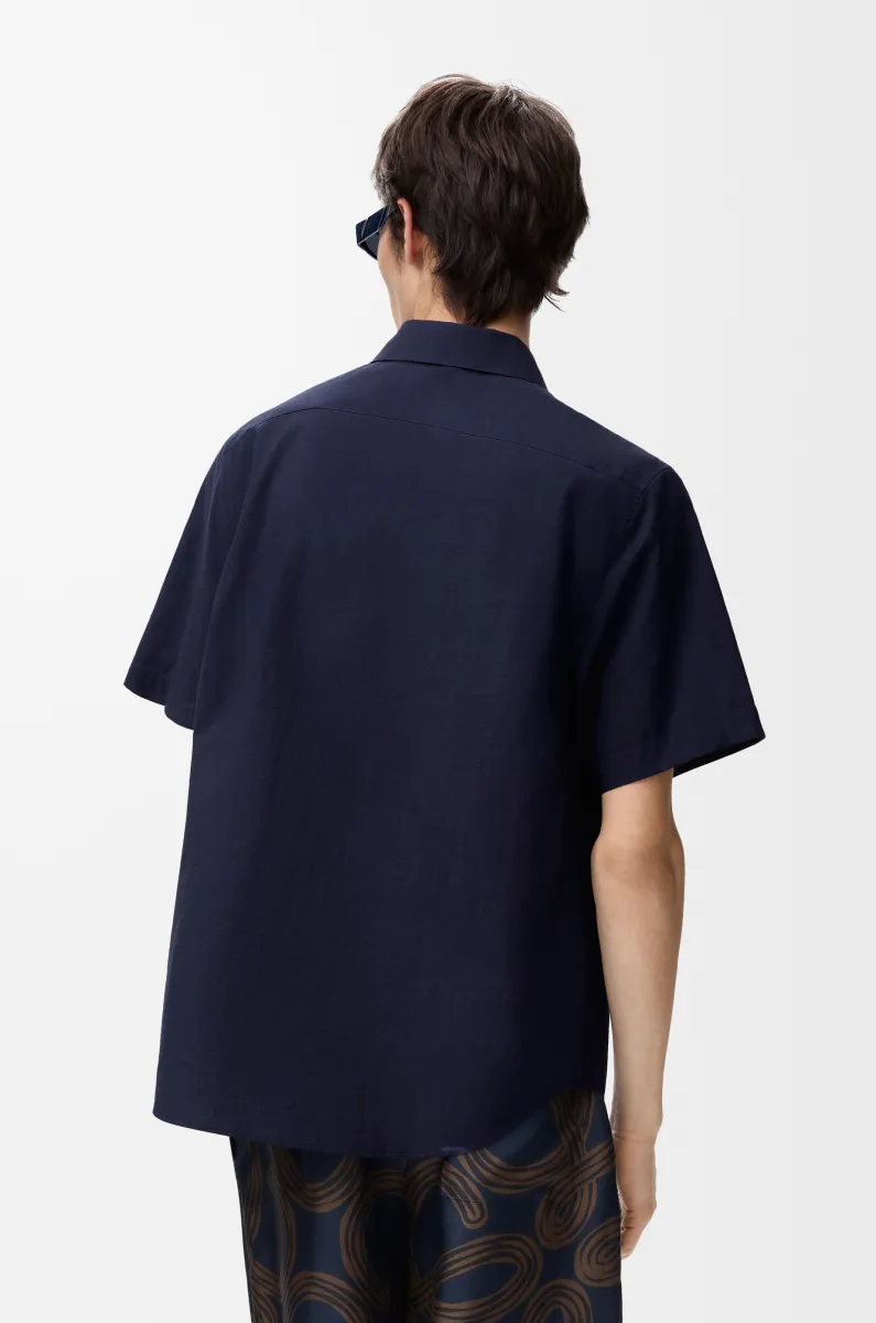 棉质混纺短袖衬衫