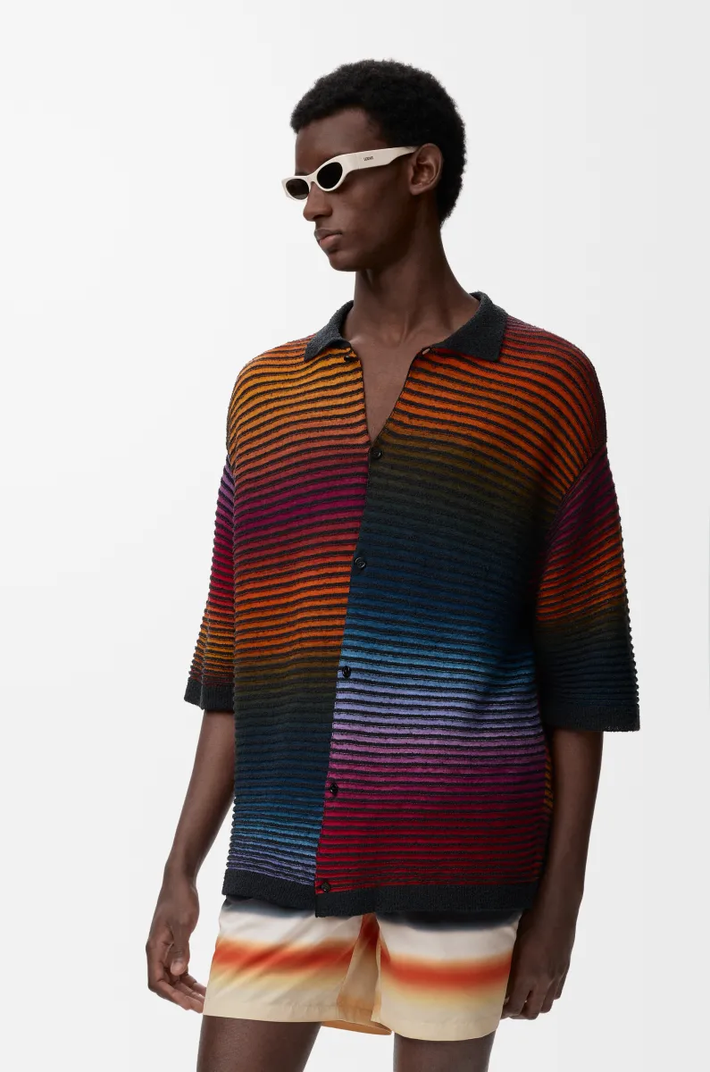 棉质混纺短袖衬衫