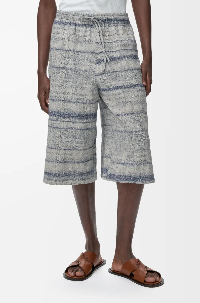 单宁布抽绳短裤