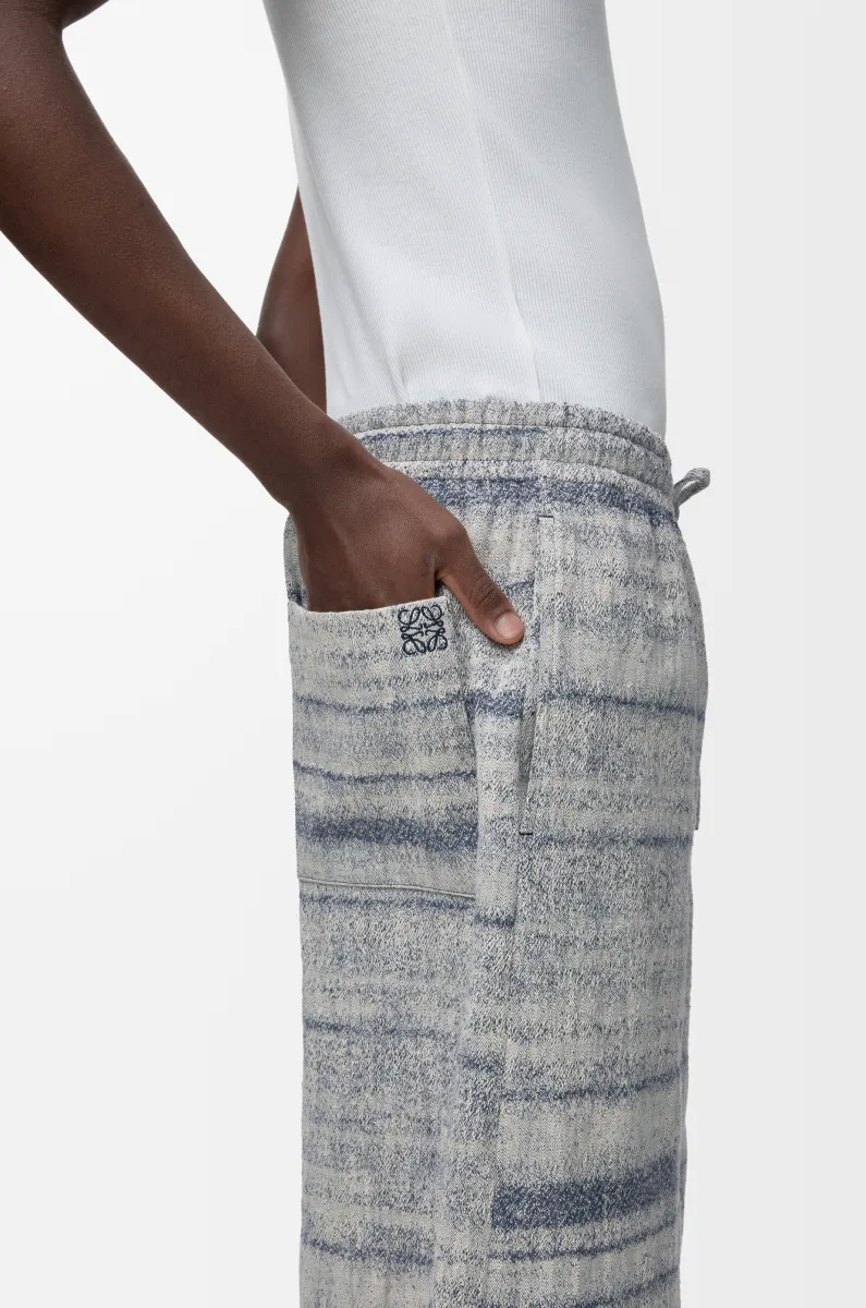 单宁布抽绳短裤