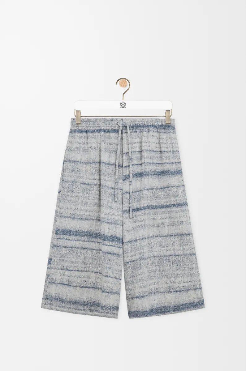 单宁布抽绳短裤