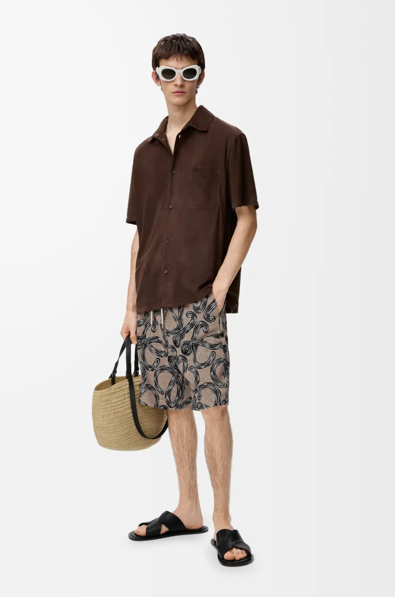 提花毛巾布短裤