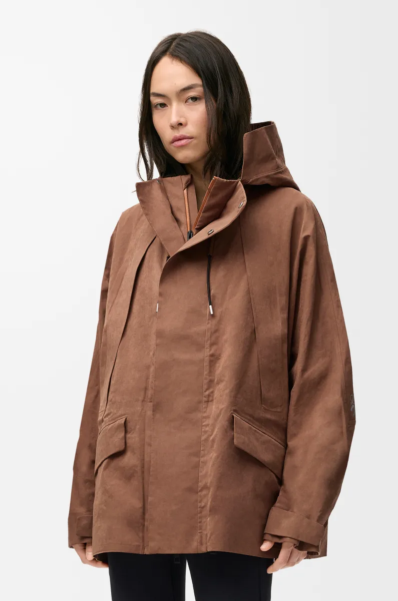 科技棉质短款派克大衣