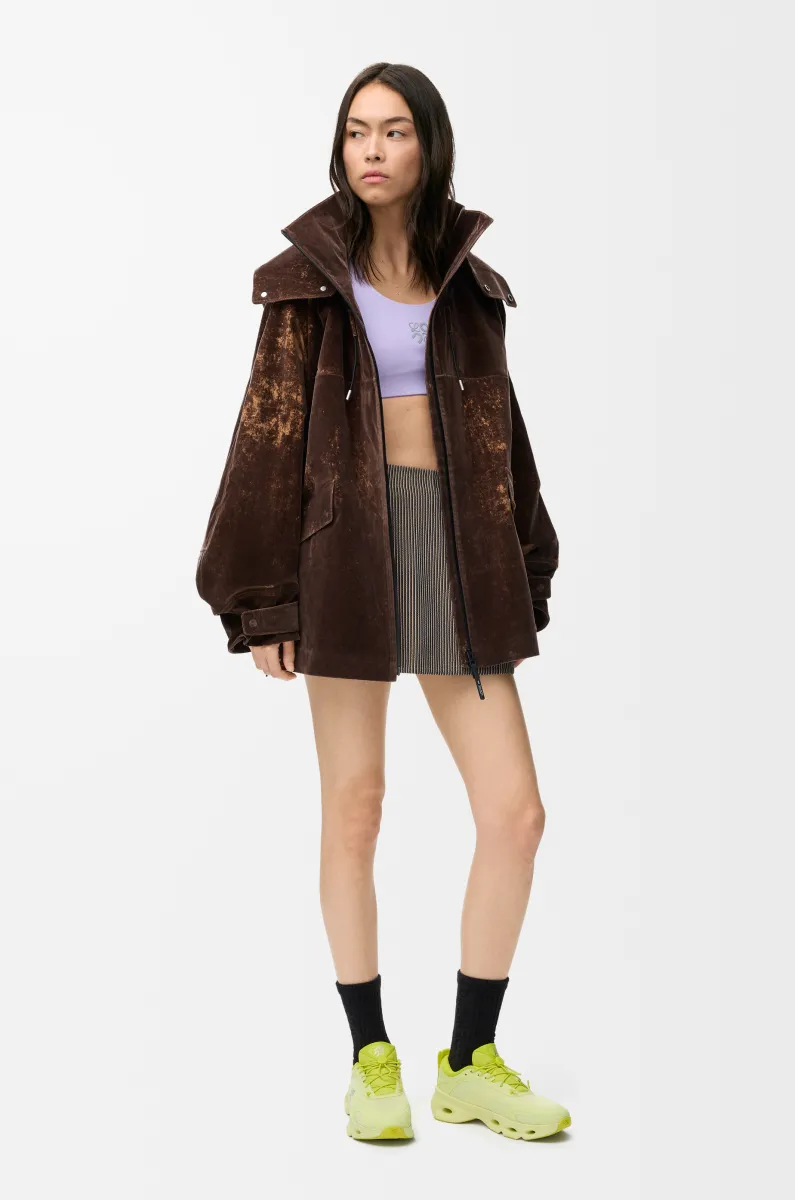 植绒科技面料夹克