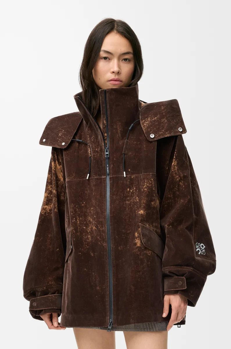 植绒科技面料夹克