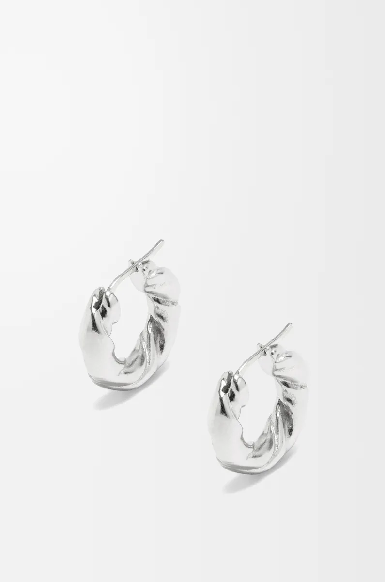 纳帕银质扭曲耳环