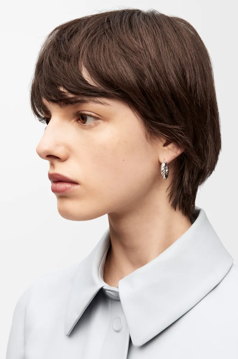 纳帕银质扭曲耳环